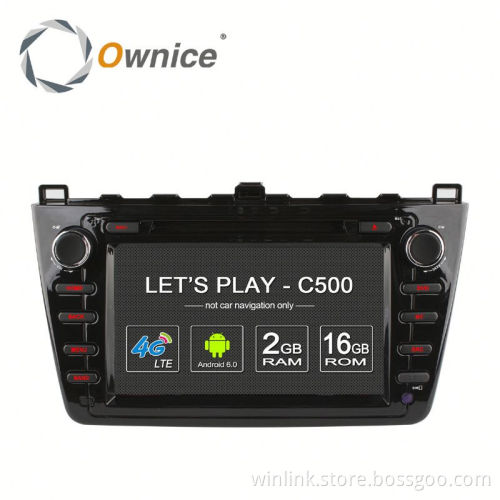 Ownice C500 Android 6.0 quad core car navi radio for Mazda 6 2011 support canbus bulit in Wifi BT